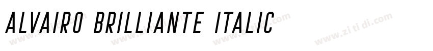 Alvairo Brilliante Italic字体转换